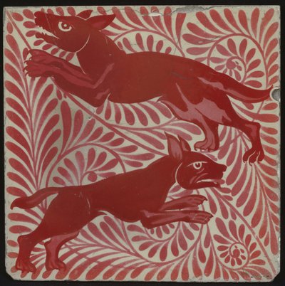 Mystical beasts by William de Morgan